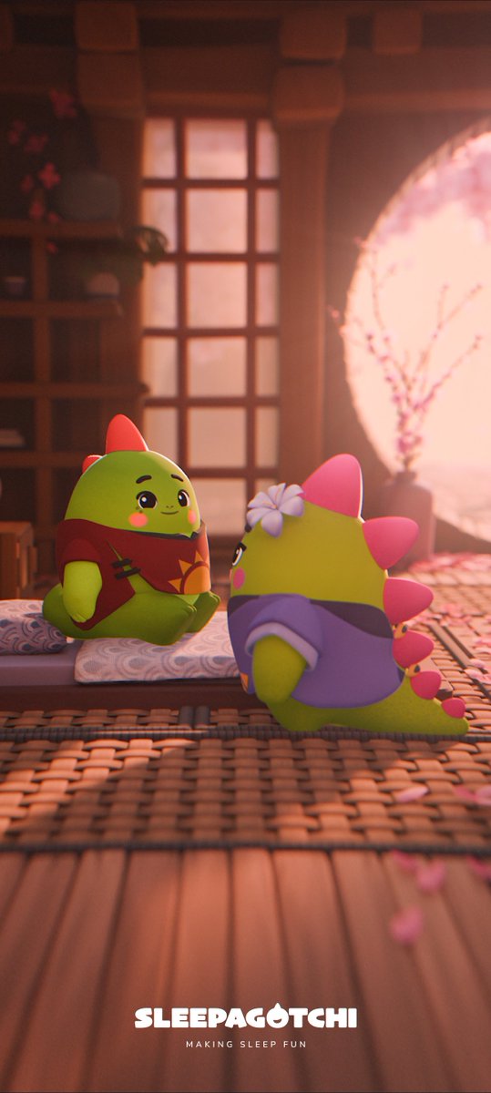 为 Solana Seeker 定制的无标志干净风格 Sleepagotchi 壁纸