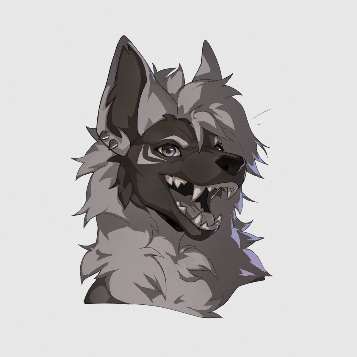 ✨Headshot Giveaway!  from monthly Patreon event
 for LateCannon101 🖤
 #furrycommission #furryart