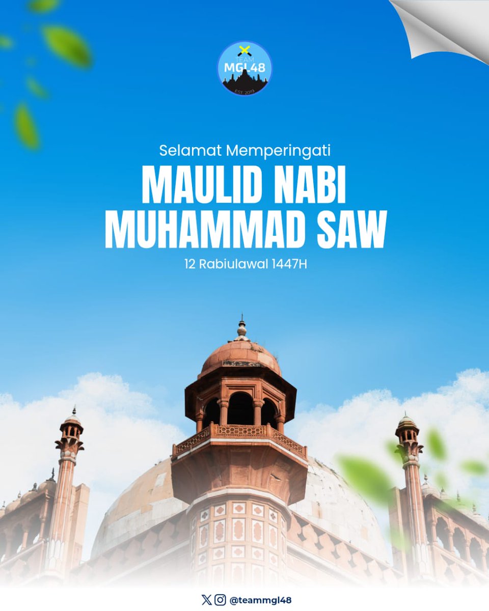 Selamat Maulid Nabi 1447 H.

Jadikan momentum Maulid Nabi ini untuk mempertebal cinta kita kepada Rasulullah dan mengamalkan sunah-sunahnya.