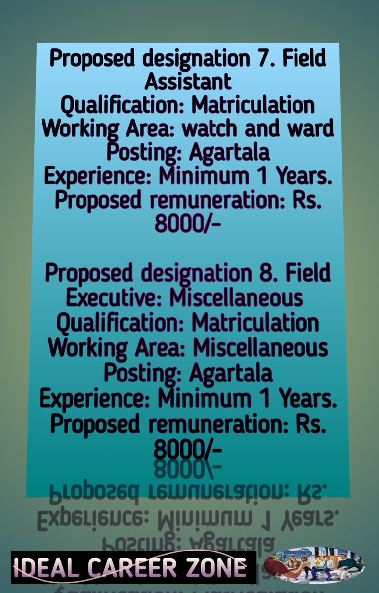 irshadisc's tweet image. Field Assistant || Field Executive: Miscellaneous || Marketing Executive
youtu.be/09e4sVIi8Jg
#FieldAssistant #FieldExecutiveMiscellaneous #MarketingExecutive #SeniorProjectManager #ProjectEngineer #SecurityOfficer #StoreOfficer #Accountant #AccountsExecutive #GroupofCompany