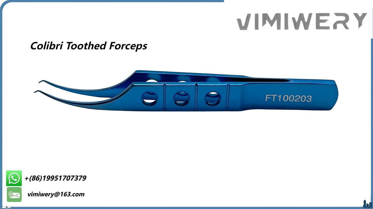vimimery's tweet image. #ColibriToothed
Vimimery supplies professional #ophthalmic #surgical #instruments. Overall length:85mm, 1*2 teeth (0.12mm) with tying platforms.can contact us for more details.
Email: vimiwery@163.com
ebay.com/usr/vimiwery

#ophthalmology #ophthalmologist #eyesurgery #bb27