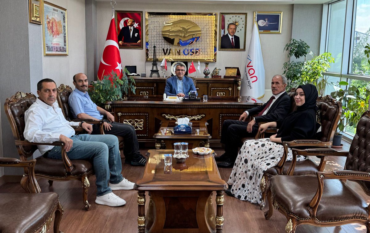 VANOSB (@osbvan) on Twitter photo SANAYİ VE TEKNOLOJİ İL MÜDÜRÜ SN: REFİK TEZCAN; YÖNETİM KURULU BAŞKANIMIZ SN: MEMET ASLAN VE BAŞKAN VEKİLİMİZ SN: YAŞAR ŞEN İLE BİR ARAYA GELDİLER.
<a href="/Osbuk_org/">Organize Sanayi Bölgeleri Üst Kuruluşu</a>
<a href="/TCSanayi/">Sanayi ve Teknoloji Bakanlığı</a>
<a href="/RefikTezcan3/">Refik Tezcan</a>
<a href="/memetaslanOSB/">Memet Aslan</a>
<a href="/YasarSen30/">Yaşar Şen</a>
<a href="/beysangid/">Veliözbey</a>
<a href="/yunus_mirun/">Yunus İnan</a>
<a href="/FeyatGultepe/">FEYAT GÜLTEPE</a> SANAYİ VE TEKNOLOJİ İL MÜDÜRÜ SN: REFİK TEZCAN; YÖNETİM KURULU BAŞKANIMIZ SN: MEMET ASLAN VE BAŞKAN VEKİLİMİZ SN: YAŞAR ŞEN İLE BİR ARAYA GELDİLER.
<a href="/Osbuk_org/">Organize Sanayi Bölgeleri Üst Kuruluşu</a>
<a href="/TCSanayi/">Sanayi ve Teknoloji Bakanlığı</a>
<a href="/RefikTezcan3/">Refik Tezcan</a>
<a href="/memetaslanOSB/">Memet Aslan</a>
<a href="/YasarSen30/">Yaşar Şen</a>
<a href="/beysangid/">Veliözbey</a>
<a href="/yunus_mirun/">Yunus İnan</a>
<a href="/FeyatGultepe/">FEYAT GÜLTEPE</a>