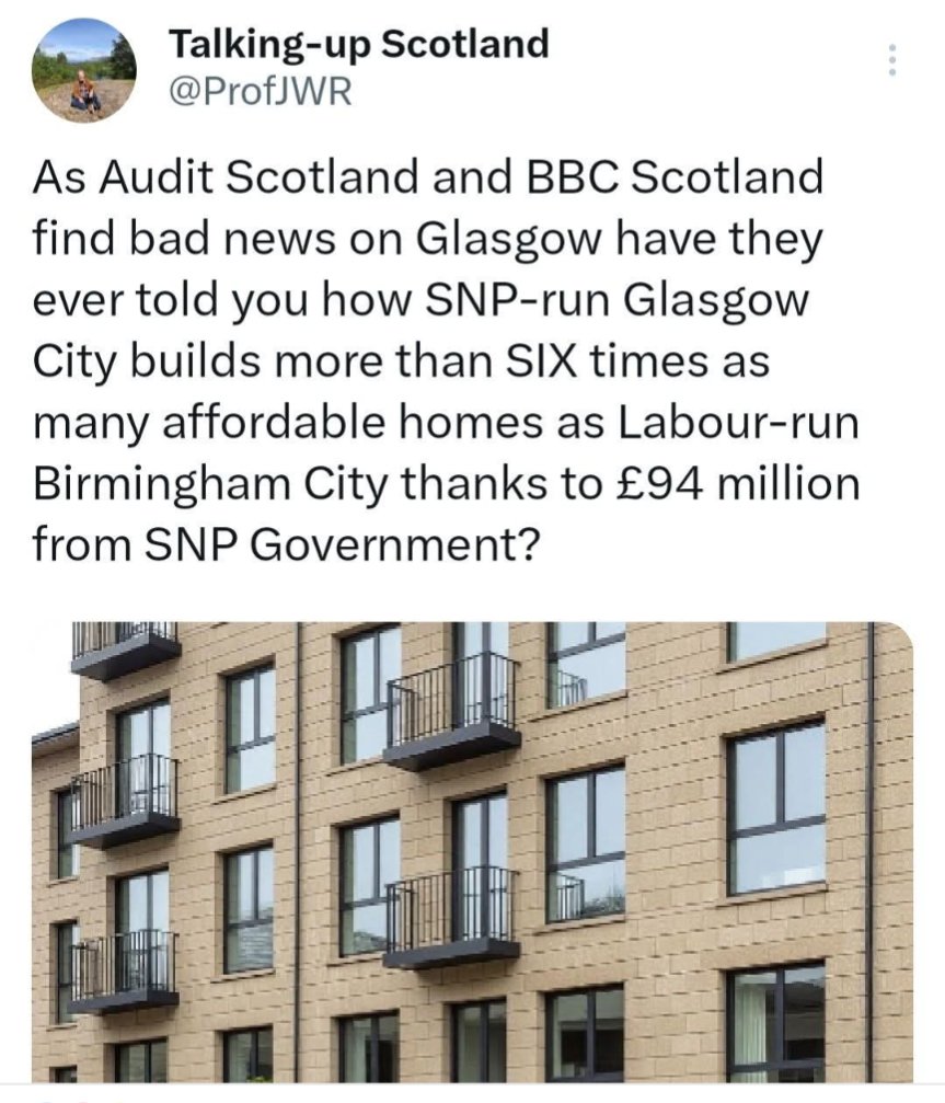 The SNP governance for the people. WM governance for the wealthy.