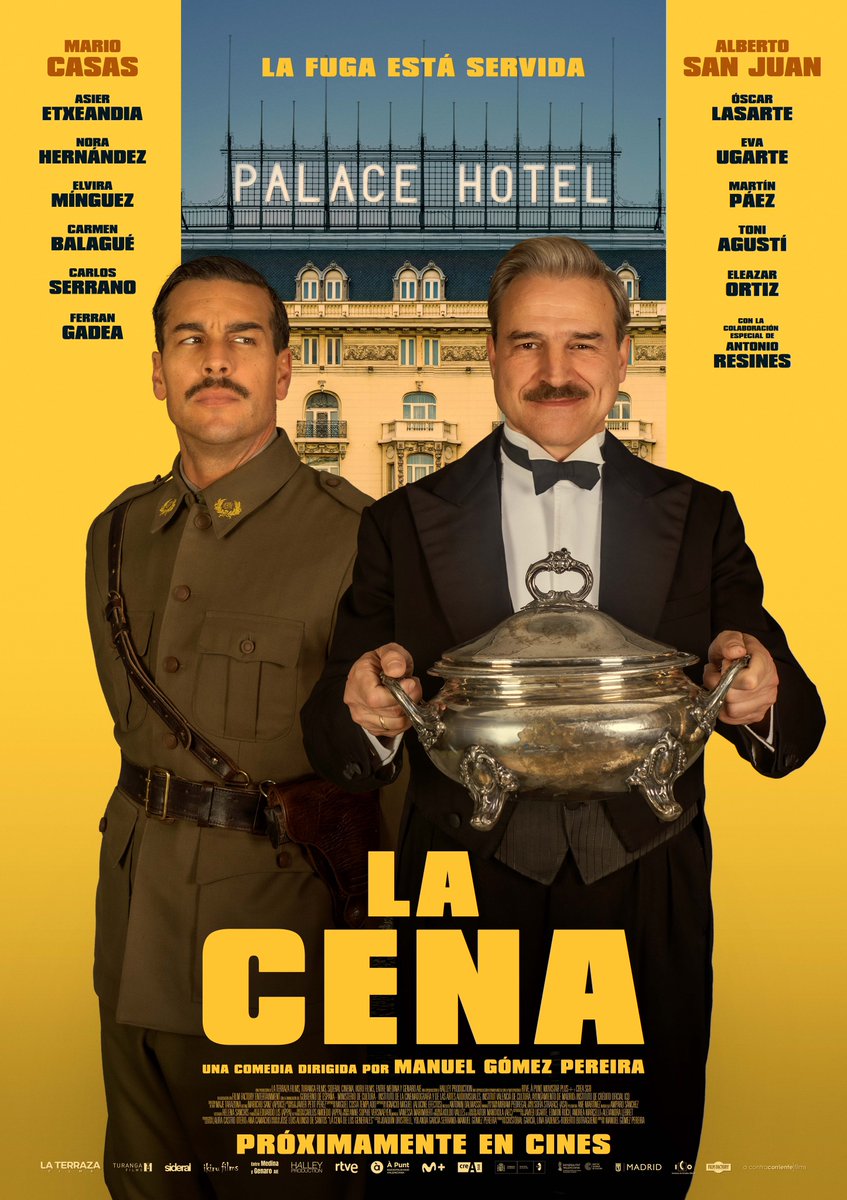 mundoCine (@mundocinees) on Twitter photo Primer póster de “La Cena”, dirigida por Manuel Gómez Pereira y protagonizada por Mario Casas, Alberto San Juan, Asier Etxeandia, Nora Hernández y Óscar Lasarte.
Se proyecta en el #73SSIFF y se estrena el 17 de octubre de la mano de <a href="/acontrafilms/">A Contracorriente</a>. Primer póster de “La Cena”, dirigida por Manuel Gómez Pereira y protagonizada por Mario Casas, Alberto San Juan, Asier Etxeandia, Nora Hernández y Óscar Lasarte.
Se proyecta en el #73SSIFF y se estrena el 17 de octubre de la mano de <a href="/acontrafilms/">A Contracorriente</a>.