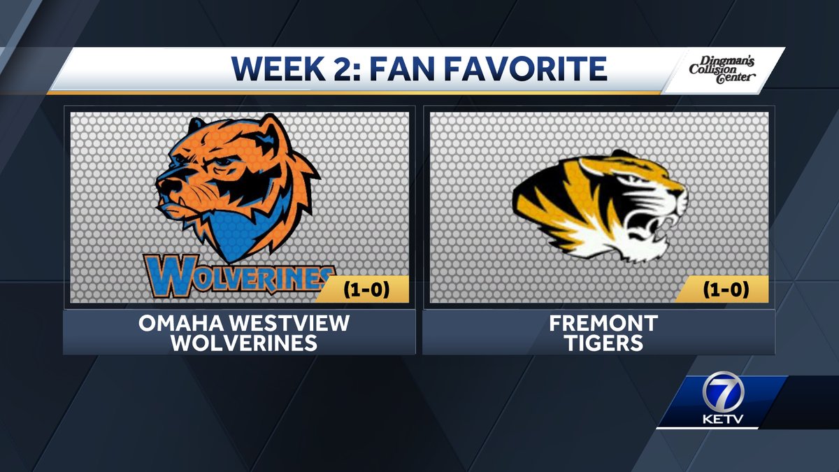 I'll see you tonight at Dillon Stadium for our Operation Football Fan Favorite Game of the Week! 🏈 🐯

<a href="/KETV/">KETV NewsWatch 7</a> | <a href="/OPS_WestviewFB/">Westview Wolverines Football</a> | <a href="/FHS_tigerfb/">Fremont Tiger Football</a> | #nebpreps