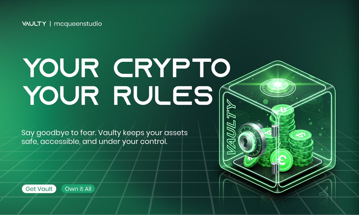 _dave_va_'s tweet image. *Day 14 task for
#30DaysWeb3DesignChallenge

Meet Vaulty, the go-to wallet for everyday crypto users.
Simple to use, yet powerful enough to keep your assets secure.
.
Feedbacks are welcomed 😎
.
I’m open to collaborations, let’s create impactful Web3 visuals together.
#bb27
