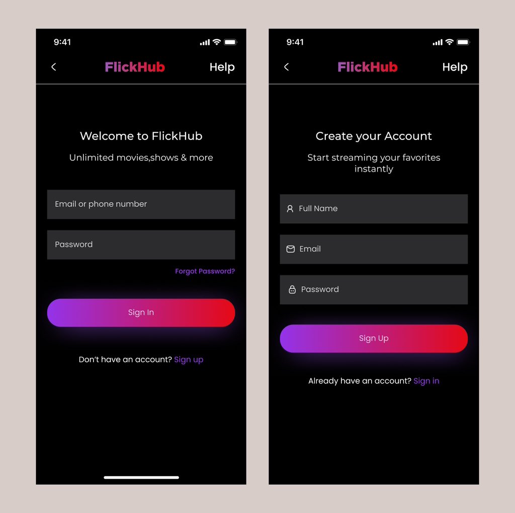 design_with_ayo's tweet image. Sign up and Login screen for a movie streaming app ✨✅
#uiuxdesign #uxdesign #uidesigner