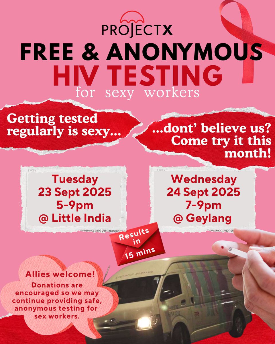 September's dates for HIV testing! DM us to book your slot :)