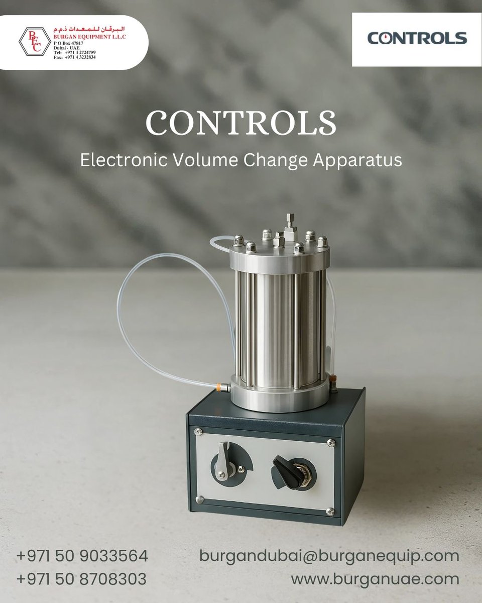 BURGANEQUIPMENT's tweet image. Monitor volume changes in soil specimens with unmatched precision using our Electronic Volume Change Apparatus. Perfect for consolidation and permeability studies
+971 508708303
burganuae.com
#BurganEquipment #GeotechnicalTesting #SoilTesting #LabEquipment #VolumeChange