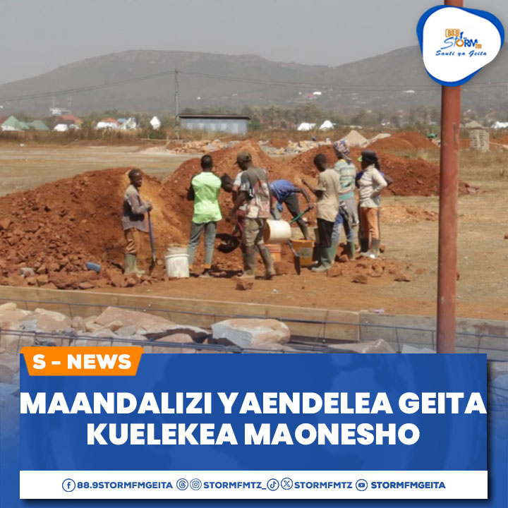 stormfmtz's tweet photo. Serikali mkoani Geita imeanza ujenzi wa mabanda ya kudumu katika viwanja vya maonesho ya Dkt. Samia Suluhu Hassan zamani EPZA vilivyopo kata ya Bombambili, halmashauri ya manispaa ya Geita lengo likiwa ni kuongeza thamani ya maonesho ya madini yanayofanyika  kila mwaka. https://t.co/inulgihvda