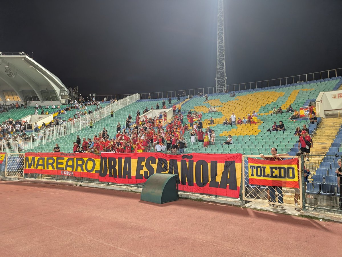 Bulgaria 🇧🇬 - 🇪🇸 ESPAÑA. Desplazamiento de la afición española (Sofía, 4/9/2025) #MareaRoja #FuriaEspañola