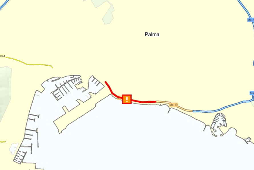 TALL CARRETERA‼️⚠️Avui es tanquen ambdós sentits del Passeig Marítim de Palma amb motiu de les fetes de la Mare de Deu de la Salut. Afecta el tram a l'altura del carrer Antoni Maura fins Avinguda Gabriel Alomar de 12.00h fins a 4.00h

➡️Visor incidències: conselldemallorca.info/sit/incidencie…
