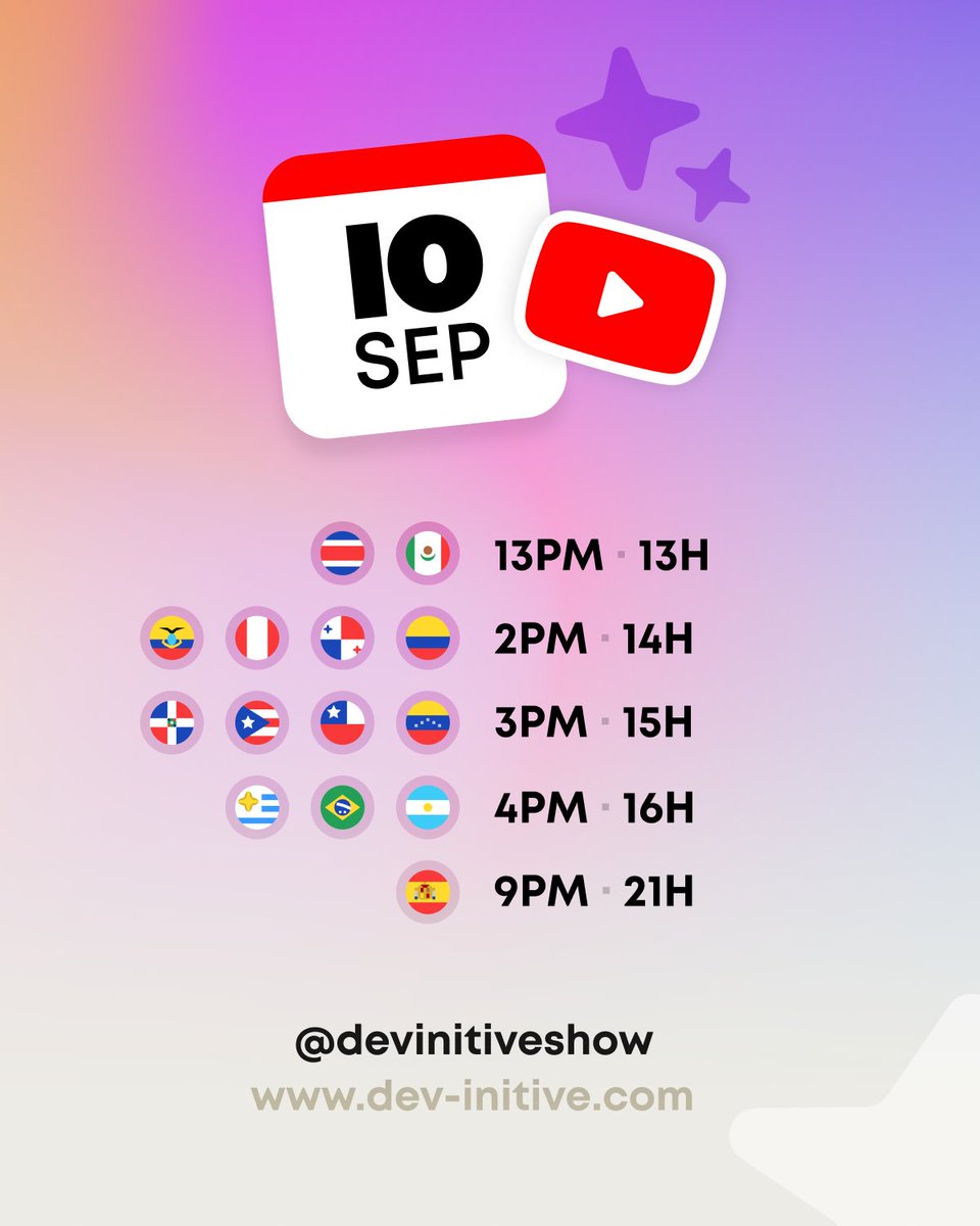 🥳 En sólo unos días estaremos por #devINITIVE25 junto a más compañeros españoles y latinos.