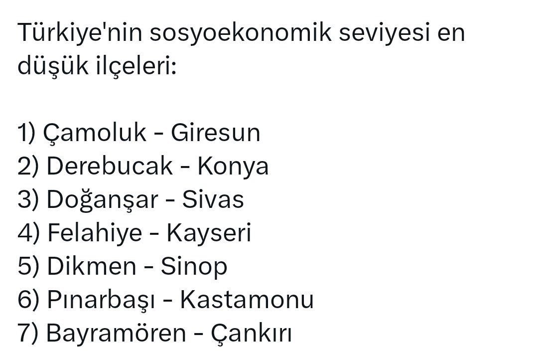 Mesele bu.Bu ülkenin en yoksulları Anadoluda ve Karadenizde.Karadenizde öğrenci az diye sınıf açmayanlar Doğuda 1 öğrenciye bile sınıf açıyor neden? Yardım diyince fakirlik diyince aklına sadece Doğu gelen herkese sesleniyorum; Doğuya gitmeden önce kalkıp burnunuzun dibine bakın.