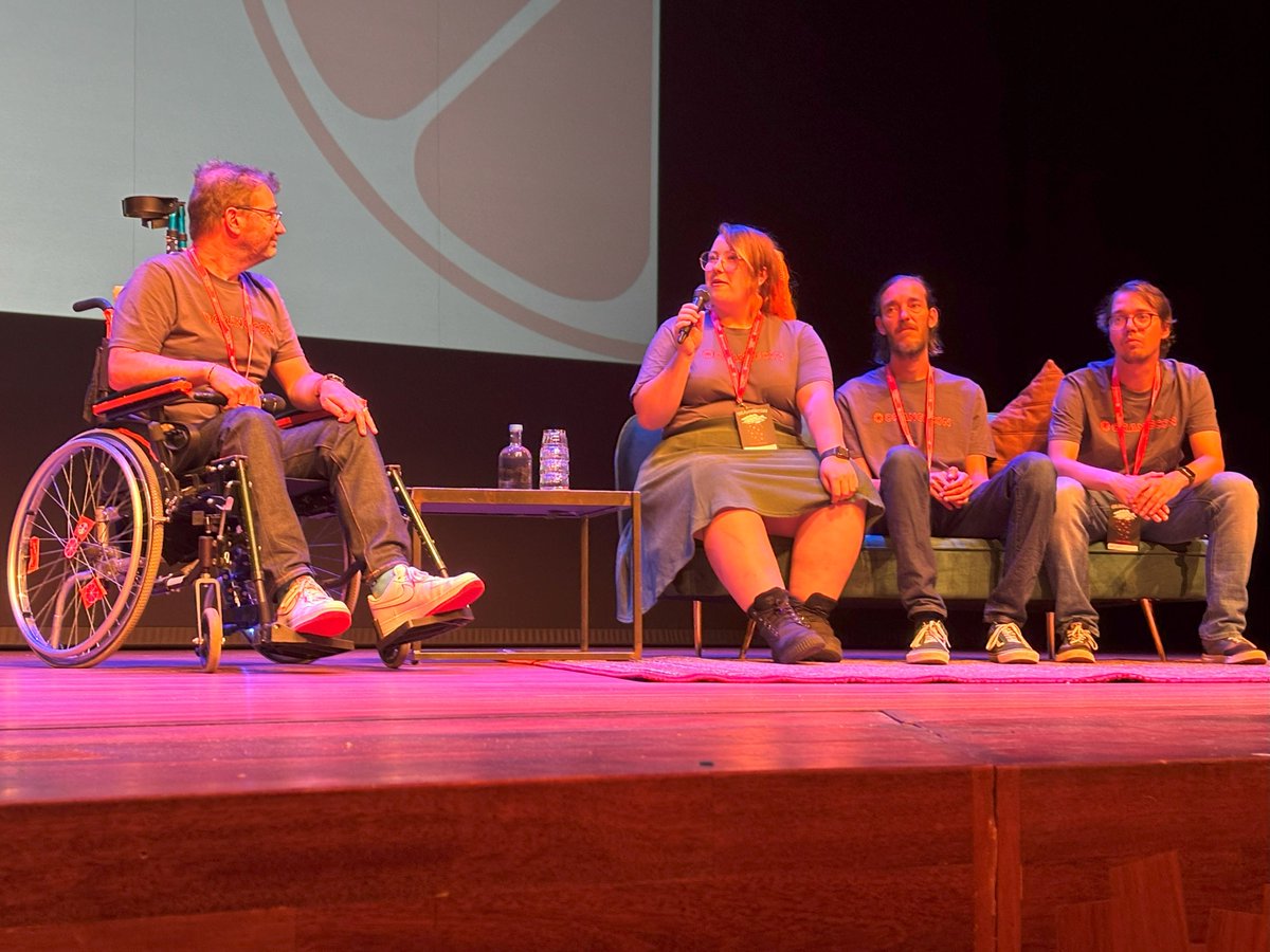 And we’re off! The founders just opened OrangeCon 2025. 🧡