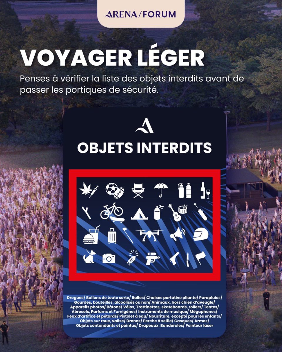 ⚡FUN RADIO LIVE, c'est ce soir à l'Arena !
Un concert événement 100% gratuit... qui affiche COMPLET !
👍Vous serez nombreux à profiter de ce show : on ne saurait trop vous conseiller de privilégier le vélo ou la navette gratuite au départ de l’HDV
👉ville.lessablesdolonne.fr/toutes-les-act…