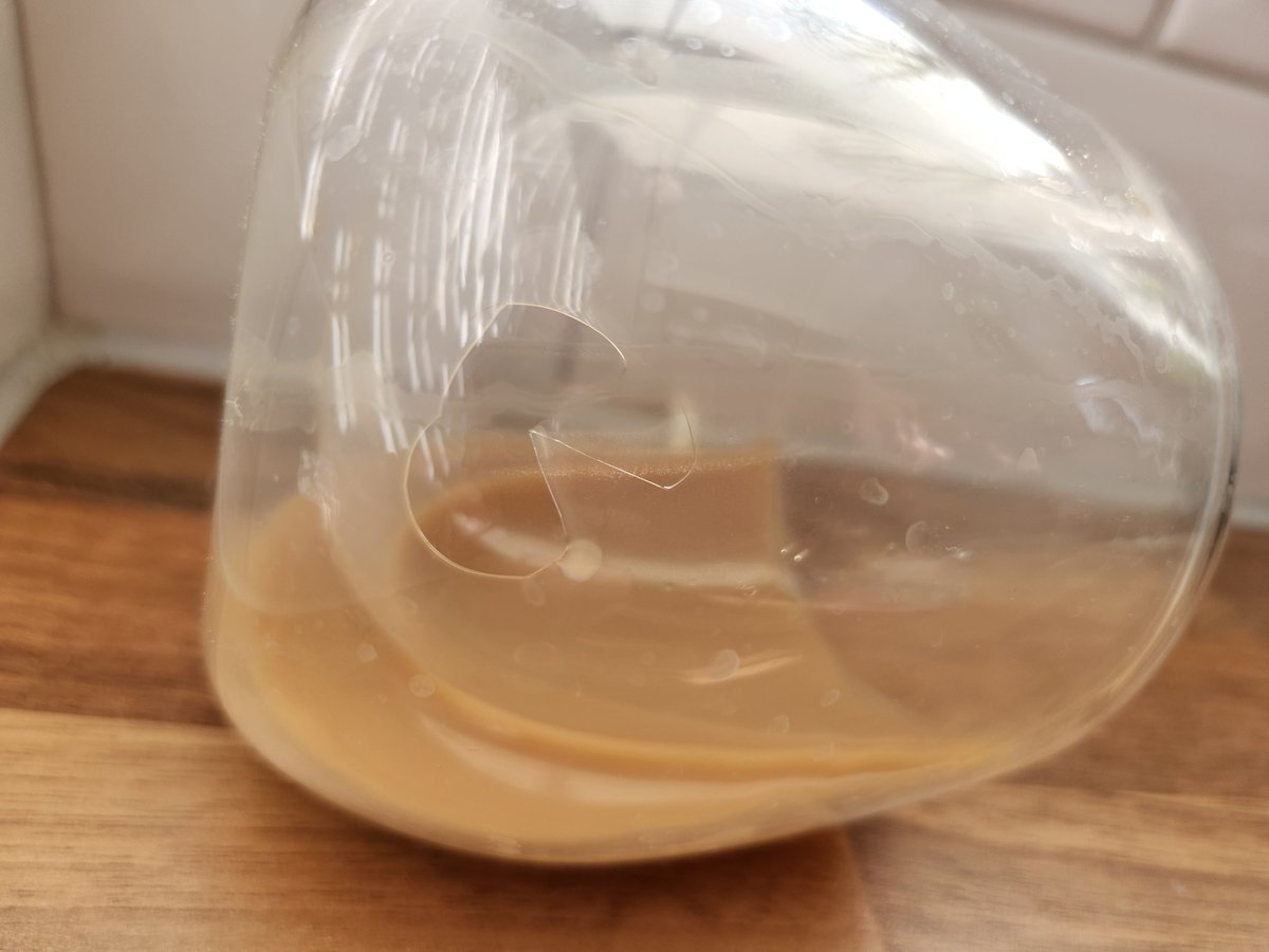 NicholaSore's tweet photo. @Poundland pic up cup I bought from store. #dangerous I'm hoping I didn't swallow some glass https://t.co/S8OJjDFHgH