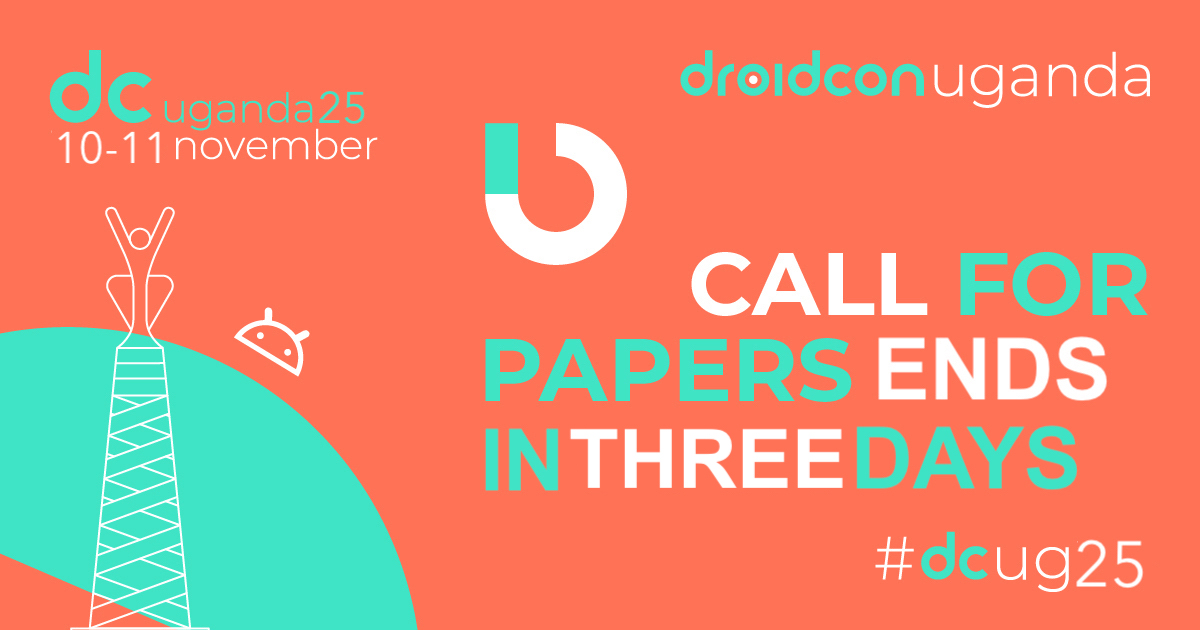 droidconug's tweet image. The countdown is on—just 3 days left to submit!
Got an idea, insight, or breakthrough in #Android #flutter? Now’s your chance to take the stage at #dcug25. what’s next. Last chance→ sessionize.com/droidcon-ugand…