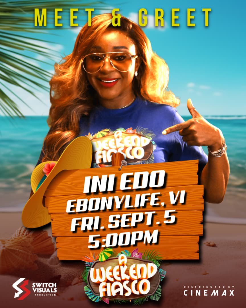 Mrfizzy_10's tweet photo. Don’t miss the Meet &amp; Greet happening TODAY at various cinemas! 🎬✨

Watch A WEEKEND FIASCO and catch your faves live Liquorose, Ini Edo, bro bouche &amp; many more 😍🔥

#AWeekendFiasco https://t.co/btjrFbo89H