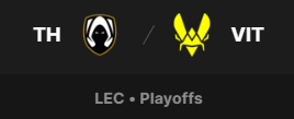 Today our playoffs journey begins - the road towards our biggest goal of the year: Worlds.

We face Team Heretics in a BO5: one step closer to Worlds, or the end of the season.

We know what we’re capable of, and with your support we can make it 🐝💪

Let’s do this together
