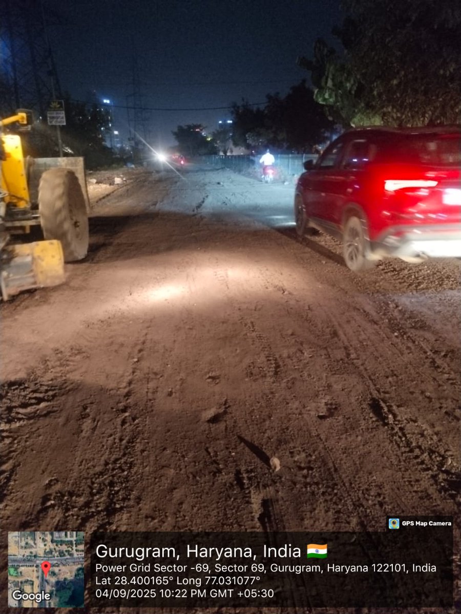 OfficialGMDA's tweet photo. 🚧 Improving Road Conditions
Road rectification work has been carried out at Sector 69/70 on SPR, to provide better driving conditions to commuters.
#RoadSafety #BetterCommuting #GMDAAction
@DC_Gurugram @TrafficGGM https://t.co/NHW5rlAqnF