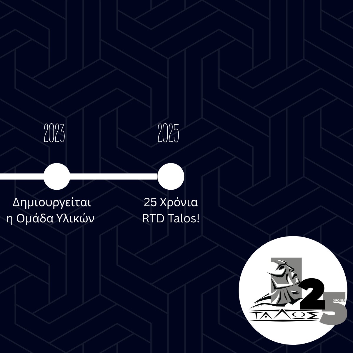 Χρονολόγιο επιτευγμάτων ➡️ 25 χρόνια με μια ματιά 🌟

Swipe για να δείτε ορισμένα σημαντικά ορόσημα που διαμόρφωσαν την πορεία μας ⤵️

...και τα καλύτερα έρχονται!

#25yearsrtdtalos