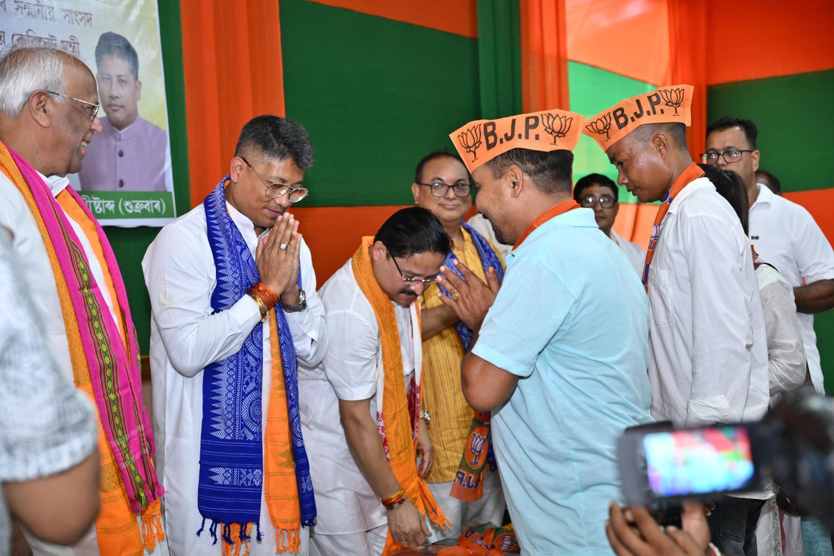 Pijush_hazarika's tweet image. Attended a preparatory meeting for the upcoming #BTRElections organised by @BJP4Assam Udalguri District at Udalguri town, where discussions centred on election strategies.

On this occasion, I extended my best wishes to our candidates contesting from the 7 constituencies of the…