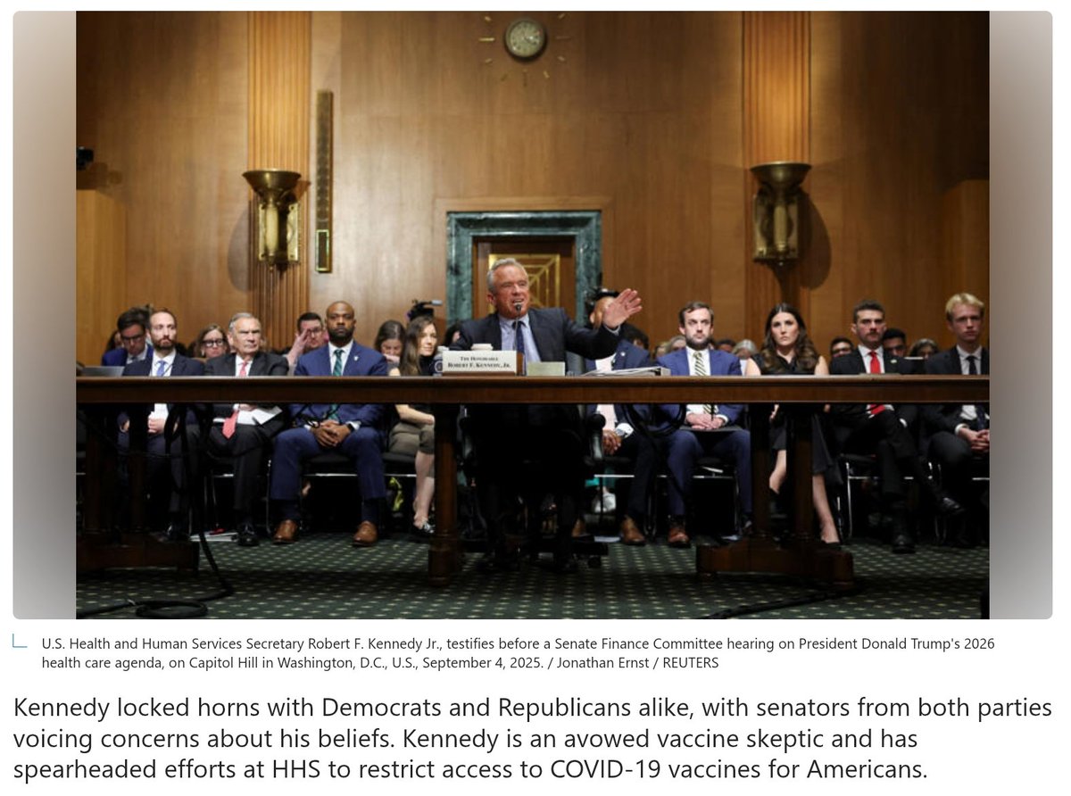 Fascinating that the Two Parties could agree on something.

#RFKjr #mRNAvaccins #MAHA #COVID_19