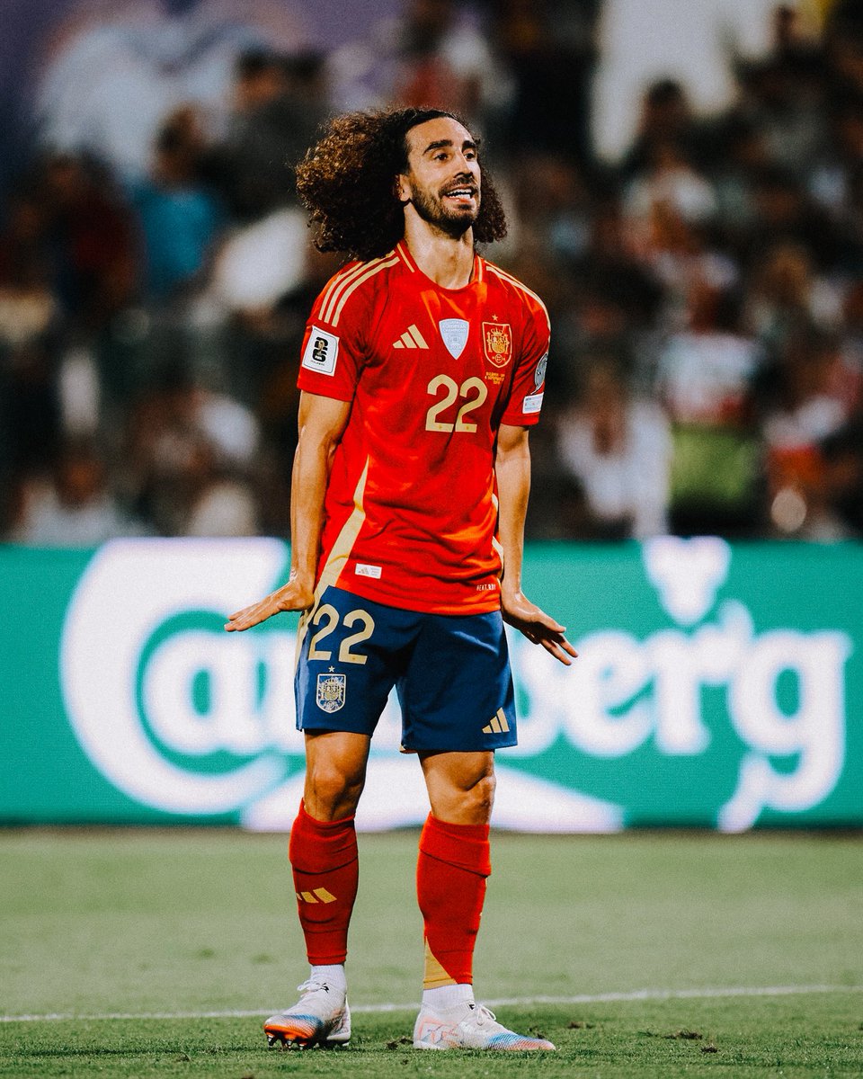 Cucurella’s celebration: <a href="/SEFutbol/">Selección Española Masculina de Fútbol</a> edition. 🇪🇸🔓