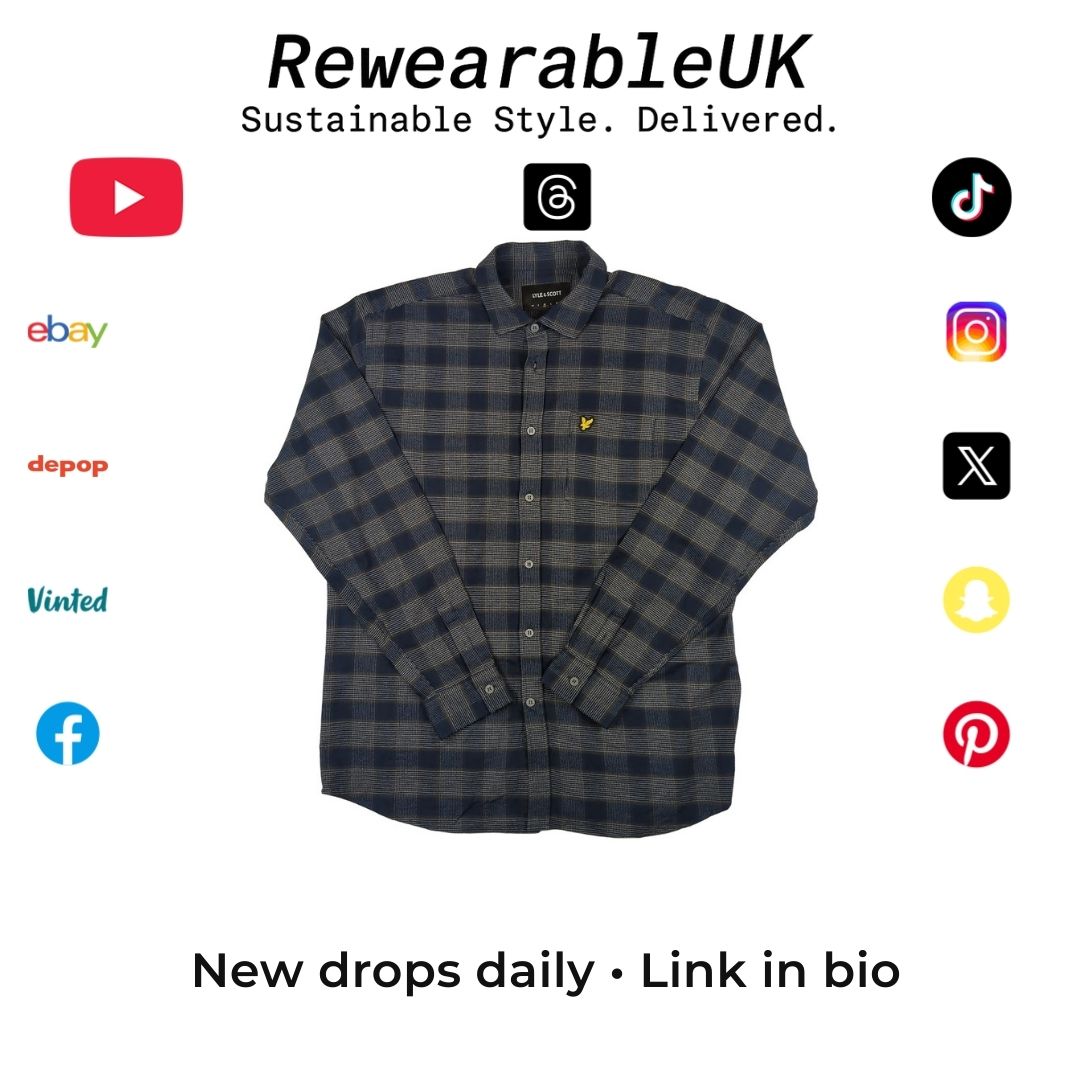 Classic style made easy.
Lyle &amp; Scott checked shirt, versatile for smart or casual looks. A timeless piece that works all year round.

🔗 [Link in bio]
#lyleandscott #checkedshirt #menswear #smartcasual #ootd #fashionuk #streetstyle #rewearableuk