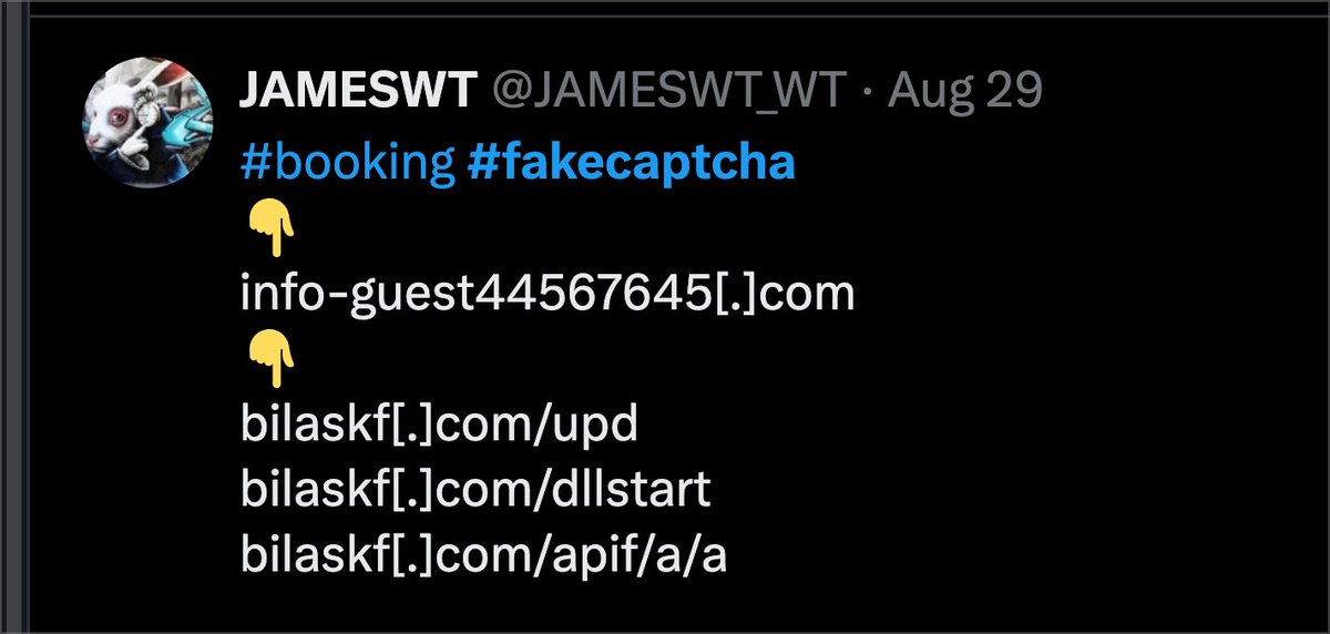 silentpush's tweet image. Here&apos;s a quick hunting query you can use to find #Clickfix fake booking sites with a tiny bit of regex in our Community Edition. 

Shoutout to @JAMESWT_WT for sharing the initial domains 🔥