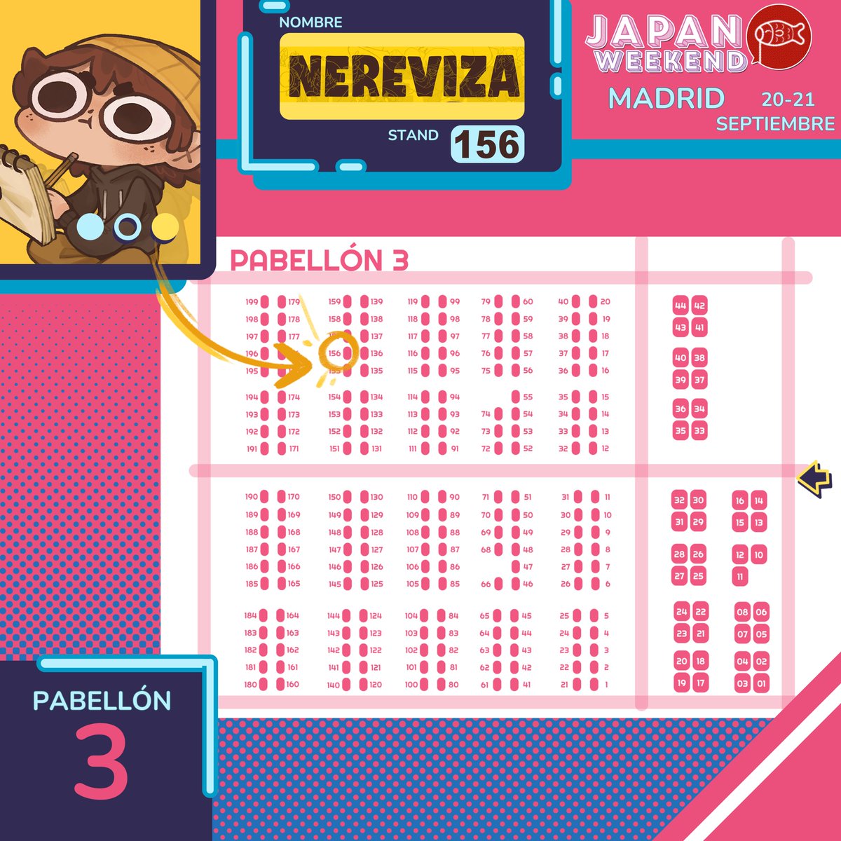 Nereviza's tweet photo. @JW_Arte Holaaa! Soy Nereviza y estaré en en stand No Comercial 156, pabellón 3.
No puedo poner aquí todas las ilustraciones pero os dejo un pequeño muestrario para que veáis el material que llevaré🧡
Tengo merchan de muchos fandoms diferentes así que no os lo perdáis! https://t.co/rkj7rncpDx