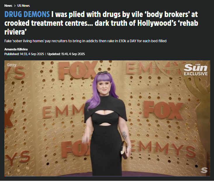 journosaunders's tweet photo. Exclusive: I investigated the terrifying world of 'body brokers'... &amp; how these vampires target vulnerable drug addicted people &amp; celebrities... some even infiltrate rehabs, AA &amp; NA meetings, feigning problems to make up to $1m a year

Read my take in @akillelea's cracking piece https://t.co/6ONRjYIrNf