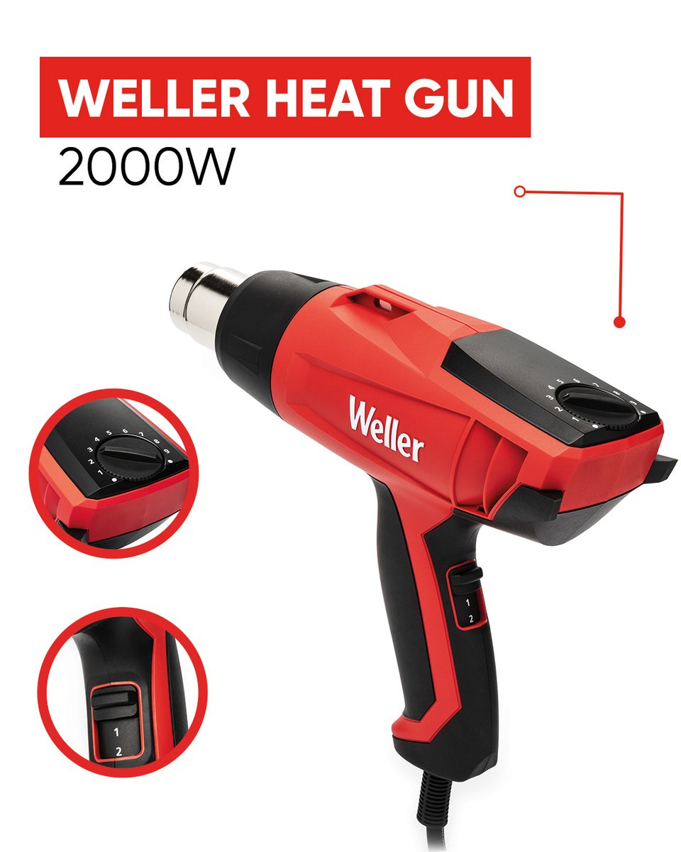 #Weller #HeatGuns –Perfect for Every Project! Choose between 1600W for #DIY &amp; crafts or 2000W for professional #precision. #HeatToCreate - Check out now sohub.io/3m3n