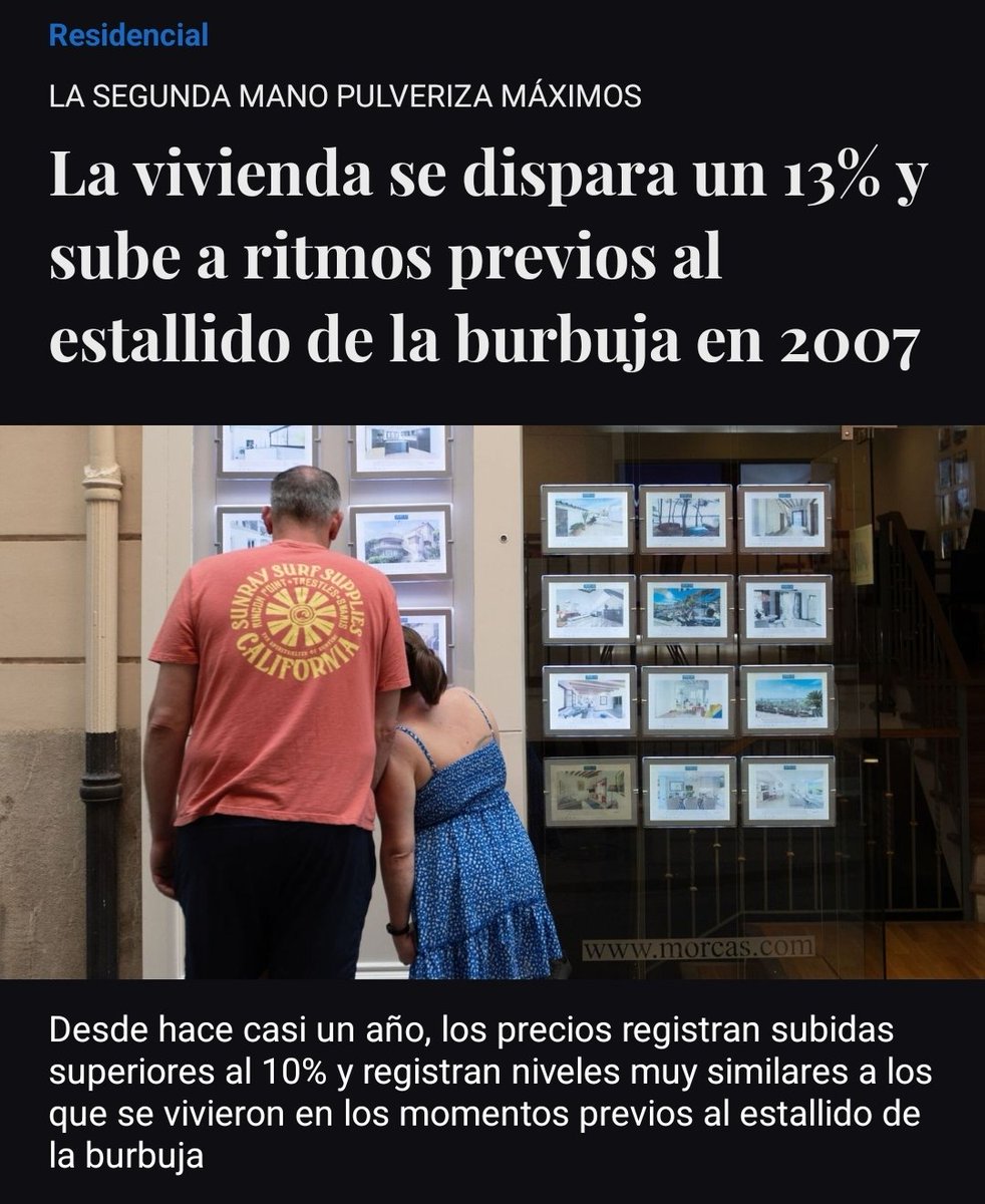 Si el problema es que no hay viviendas, la solución no puede ser subir impuestos, atacar a los propietarios y proteger a los okupas. 

🔹️Liberar suelo
🔹️Construir vivienda
🔹️Incentivos fiscales
🔹️Okupa fuera en 24 horas.

Fin.