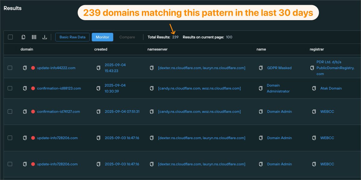 silentpush's tweet image. Here&apos;s a quick hunting query you can use to find #Clickfix fake booking sites with a tiny bit of regex in our Community Edition. 

Shoutout to @JAMESWT_WT for sharing the initial domains 🔥
