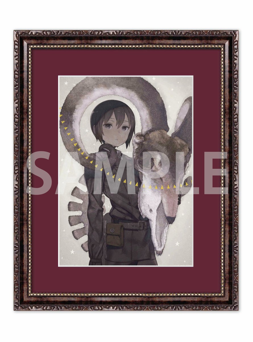 GoFa　黒星紅白展 直筆サイン入りアートグラフD額付き　キノの旅　FGO GoFa黒星紅白展 直筆サイン入りアートグラフD額付きキノの旅FGO 黒星