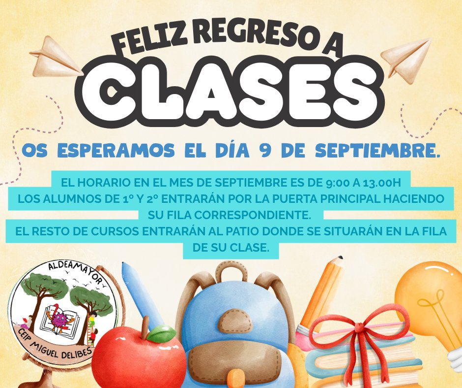 ¡¡BIENVENIDOS AL CURSO 25-26!!