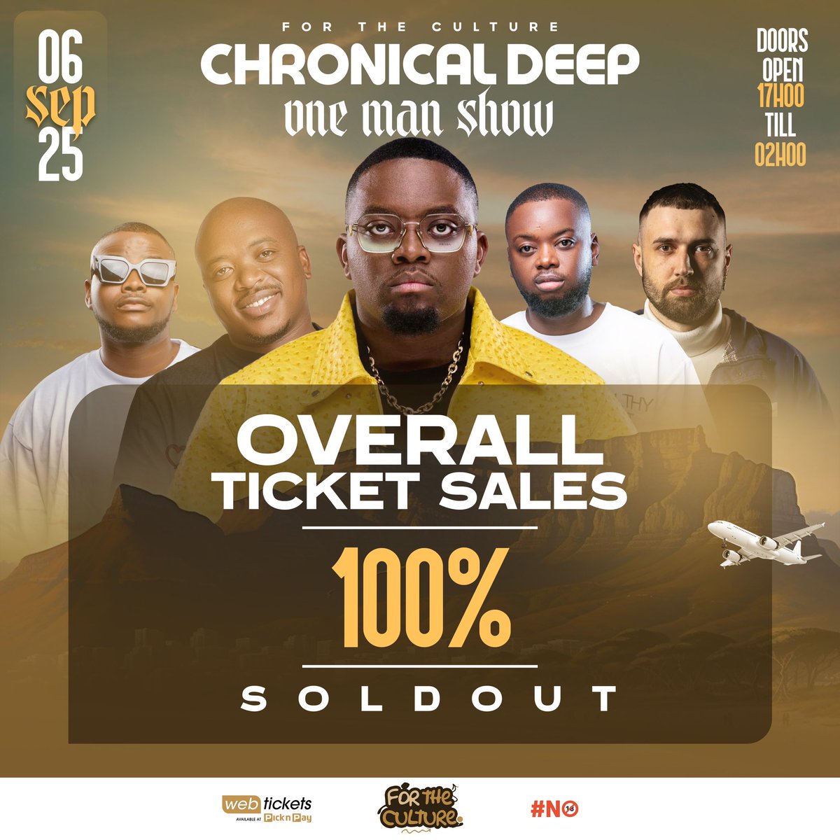 Kagiso_Sgheebza's tweet photo. Chronical Deep One Man Show is 100% Sold๐ฅณ๐ฅ๐๐ฝโค๏ธ
Due to popular demand Phase 4 tickets have been made available:
https://t.co/jNRRxhuj2y
#chronicaldeep
#hopealbum https://t.co/iw8DWekQDh
