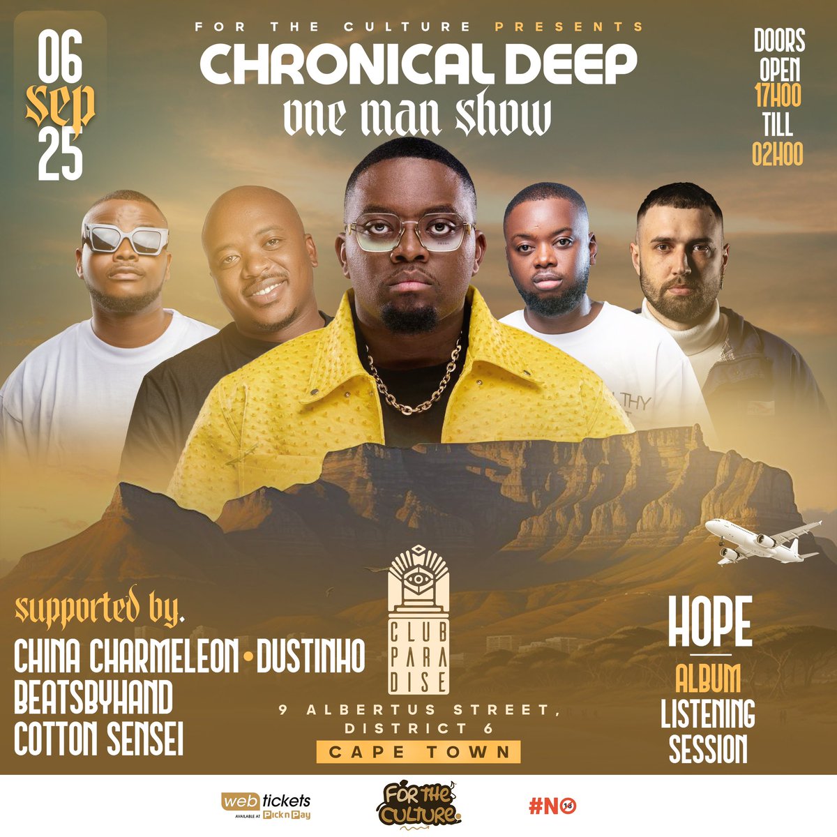 Kagiso_Sgheebza's tweet photo. Chronical Deep One Man Show is 100% Sold๐ฅณ๐ฅ๐๐ฝโค๏ธ
Due to popular demand Phase 4 tickets have been made available:
https://t.co/jNRRxhuj2y
#chronicaldeep
#hopealbum https://t.co/iw8DWekQDh