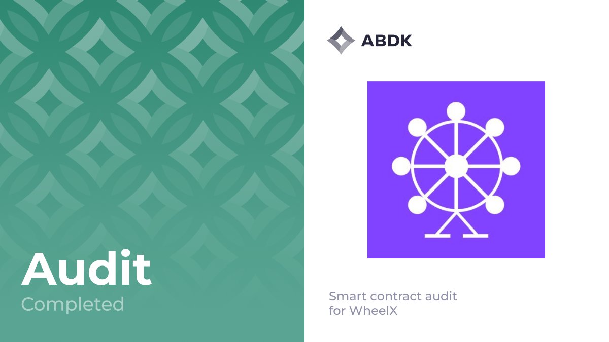 Our latest smart contract audit for <a href="/WheelX_fi/">WheelX.fi</a> is complete.
To the best of our knowledge, it is trustworthy as a bridge and swap aggregator.
Full report: bit.ly/3K5xwEA