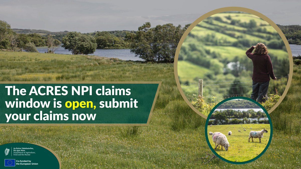 The claims system for #ACRES Non-Productive Investments (NPIs) is open. Claims may be submitted in respect of the implementation of all NPIs approved to date. #Farmers may lodge their own claims or engage an ACRES #advisor to do so. Find out more: gov.ie/en/department-…