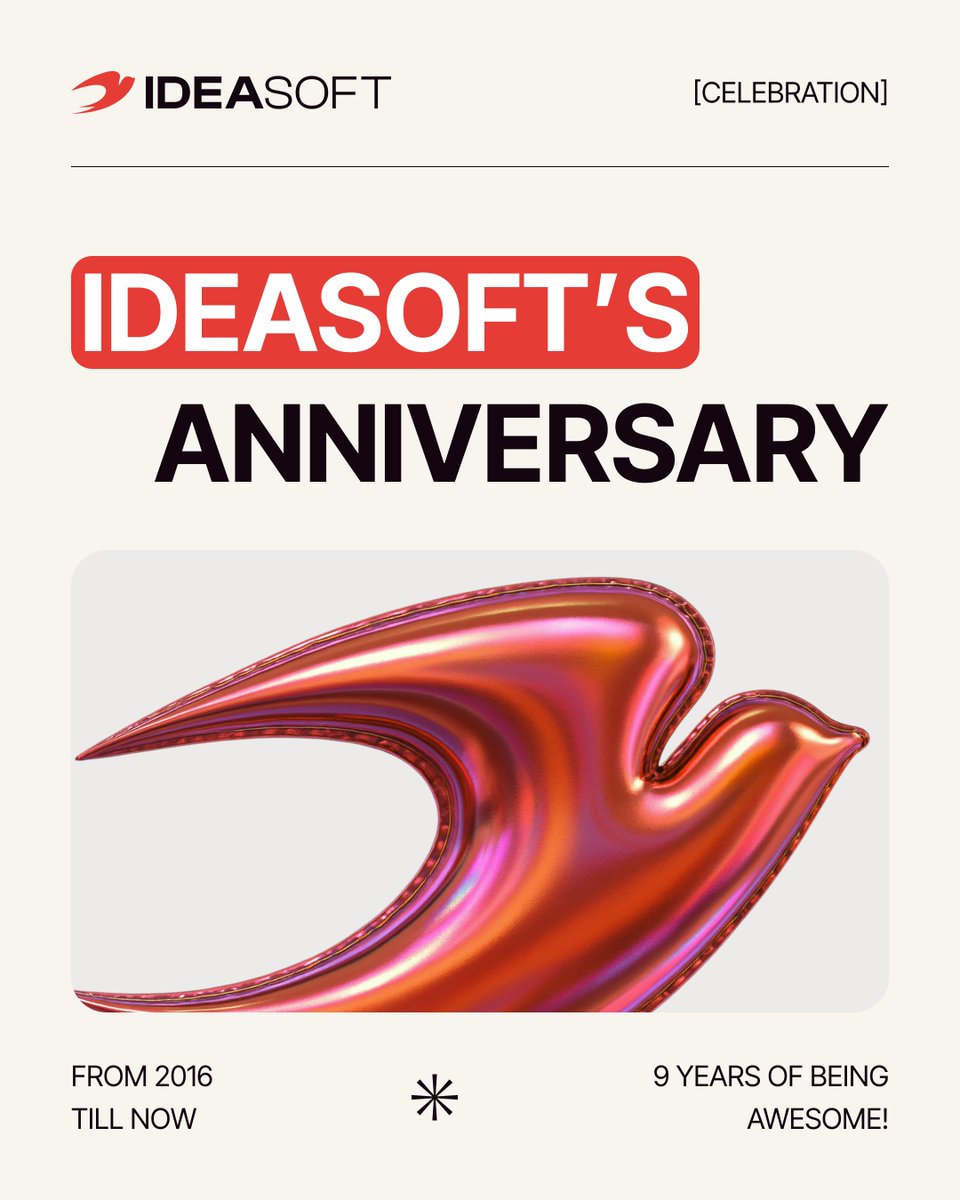 io_ideasoft's tweet image. 9 years of IdeaSoft 🥂

Today, we celebrate 9 years of building, learning, and opening new horizons together.

This year became special: we stepped into a new market in the UAE. For us, it means expanding the geography of our impact and proving that talent and vision have no…