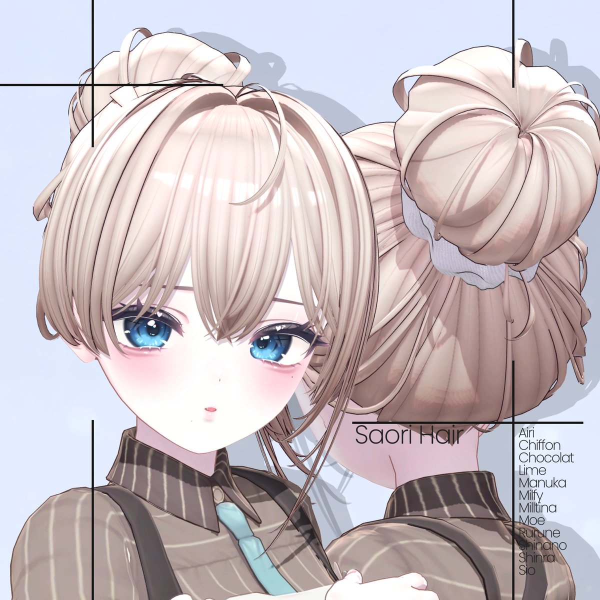 💖✨ 新作リリース記念！RT＋フォローキャンペーン開催中 ✨💖
🔗 商品ページはこちら：
kitsuzuri.booth.pm/items/7390307
🎉 新作ヘア「Saori Hair」リリース！9月7日まで【20%オフ】🎉
12アバター対応のフルパッケージをご用意しました💫
🎁