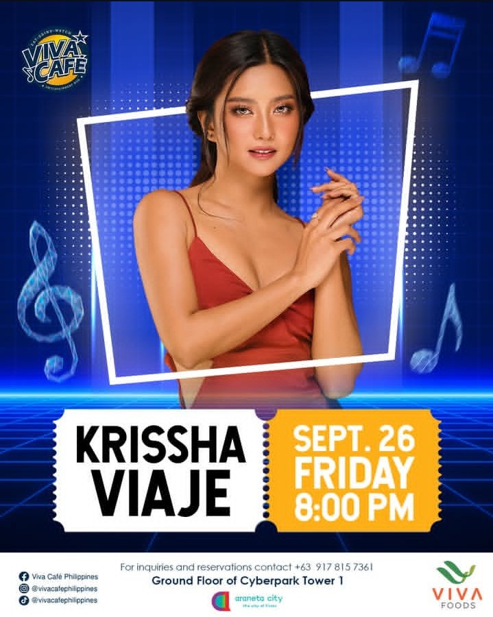 KRISHINES OFFICIAL (@krishinesofc) on Twitter photo FINALLY! Our beloved <a href="/imkrisshav/">Krisshajene</a> is going to have her first gig on Viva Cafe!
Tune in to Viva Cafe Philippines on IG for details
#KrisshaViaje FINALLY! Our beloved <a href="/imkrisshav/">Krisshajene</a> is going to have her first gig on Viva Cafe!
Tune in to Viva Cafe Philippines on IG for details
#KrisshaViaje