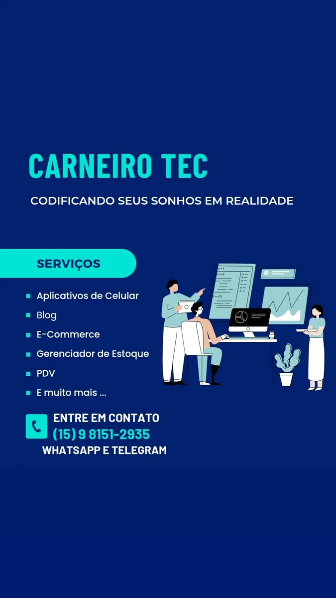 Entre em contato conosco!

#app #blog #ia #mobile #wms #erp #pdv #frontend #backend #api #desktop #web #site