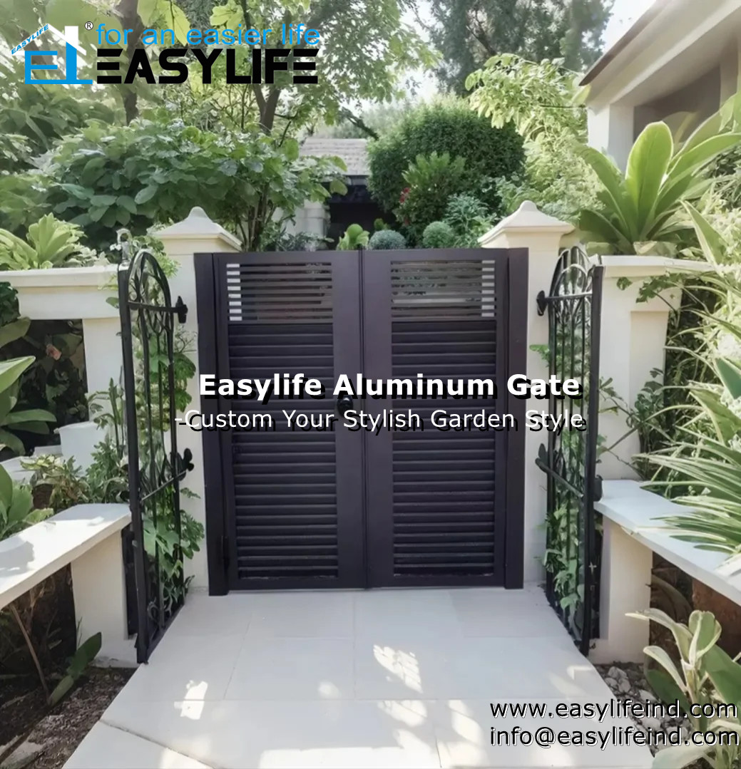 Hkeasylife's tweet image. Easylife Aluminum Gate-Tailored For Your Garden Style.🪩easylifeind.com #GardenStyle #fence #fencedesign #fencedhouse #fenceinstallation #gate #fencing #FencingSolutions #fencingwork  #fencingsupplies #fencebuild #moderngate #gardengates #customgate #CustomFencing #garden