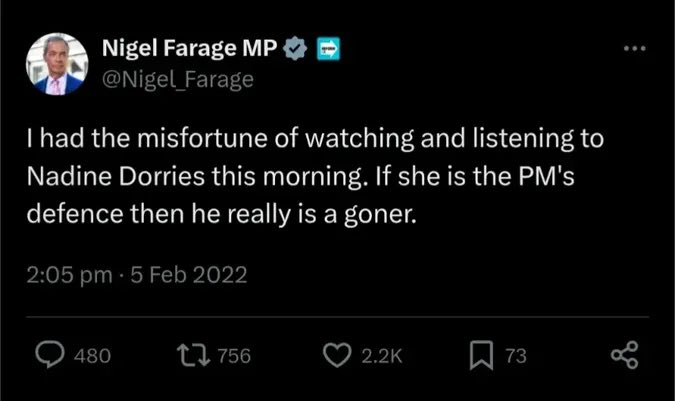 ☕️Carol Hedges 💙💛(also at @caroljhedges) (@riotgrandma72) on Twitter photo 😸😸😸😸😸😸😸😸
What larks, eh?
<a href="/NadineDorries/">Rt Hon Nadine Dorries</a> ~ 😹😹😹😹😹😹😹😹😹😹😹😹😹
#dorries #nigelfarage #reformuk #irony 😸😸😸😸😸😸😸😸
What larks, eh?
<a href="/NadineDorries/">Rt Hon Nadine Dorries</a> ~ 😹😹😹😹😹😹😹😹😹😹😹😹😹
#dorries #nigelfarage #reformuk #irony
