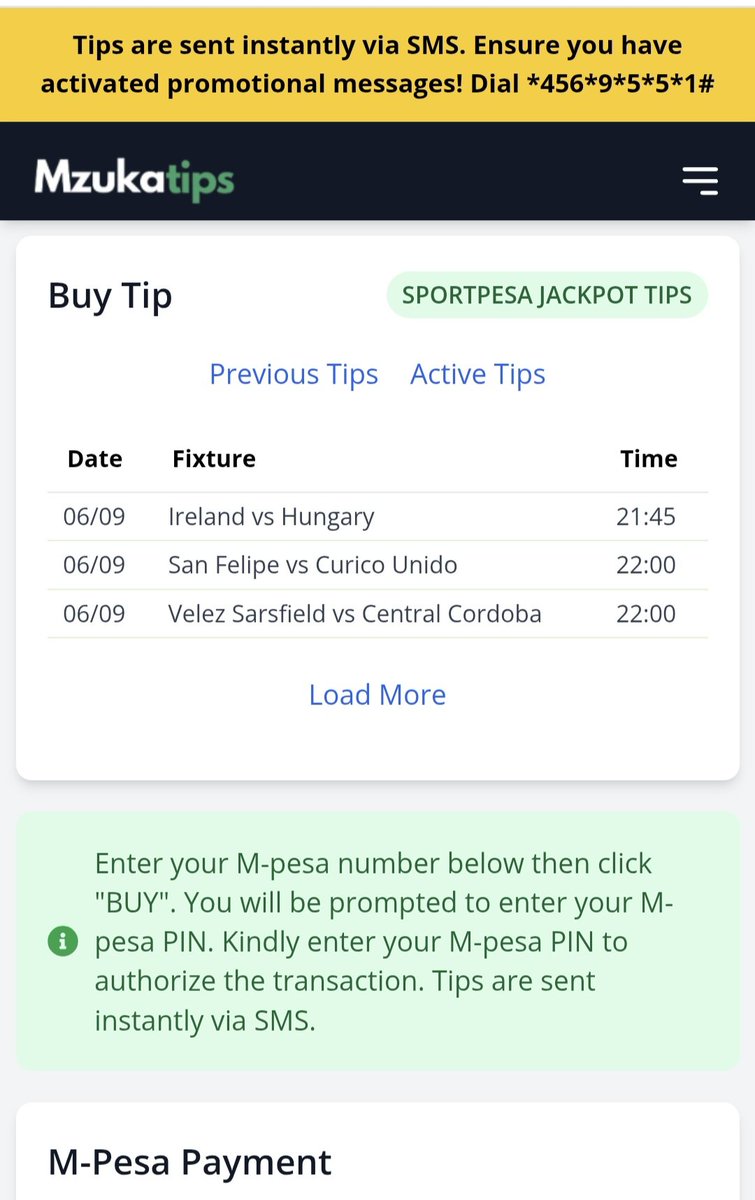 Get well-analysed Sportpesa Mega Jackpot predictions for just 100 KES!

Click to purchase 👉 mzukatips.com/sportpesa_jack… 
Taifacare Rhema