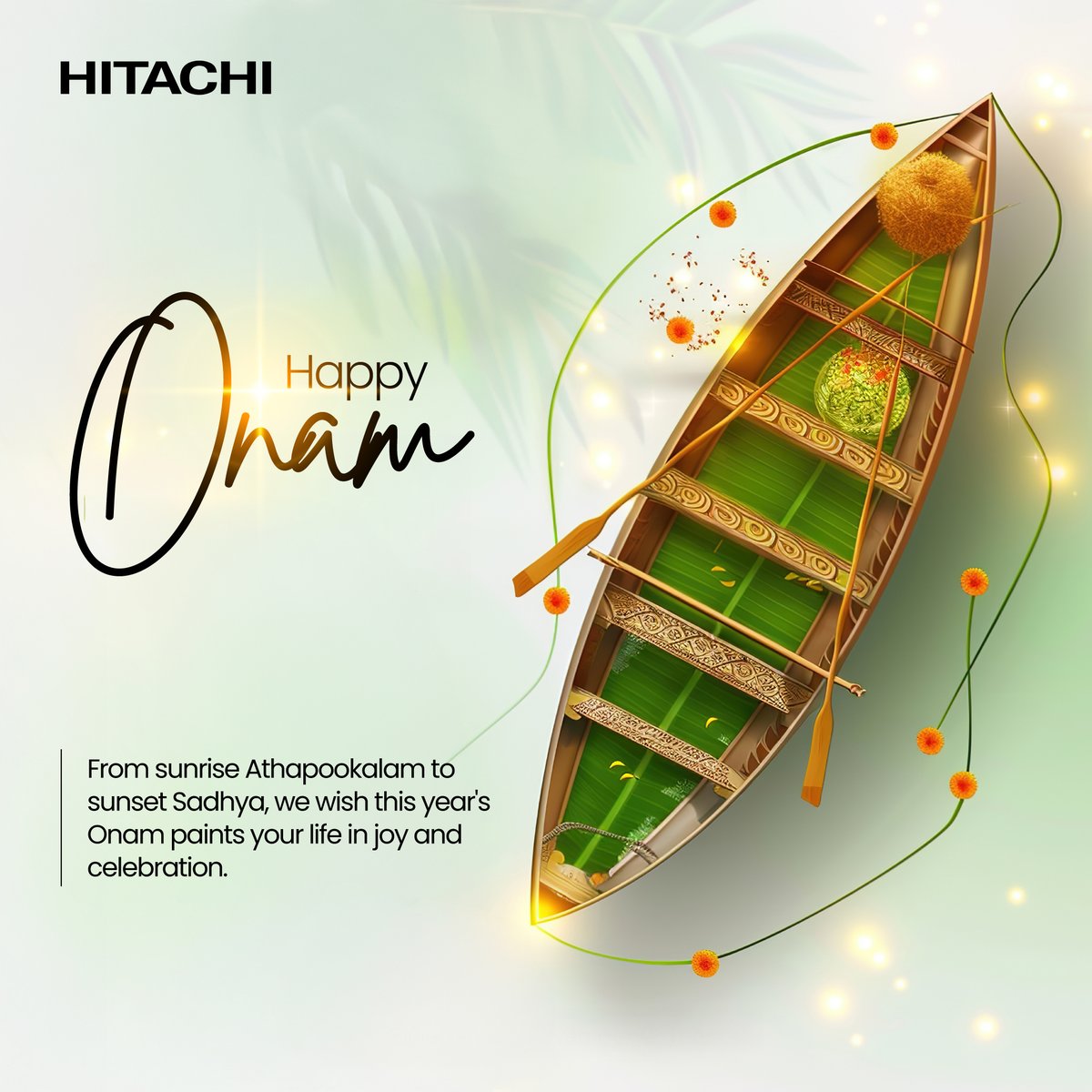 Wishing you all a very happy Onam. Together, let's bring hope, love, kindness, and joy to the people around us.

#Onam #Onam2025 #HappyOnam #OnamCelebration #Festival #Celebration #Traditions #Togetherness #Gratitude #Abundance #Unity #Happiness #IamHitachi #HitachiSystemsIndia